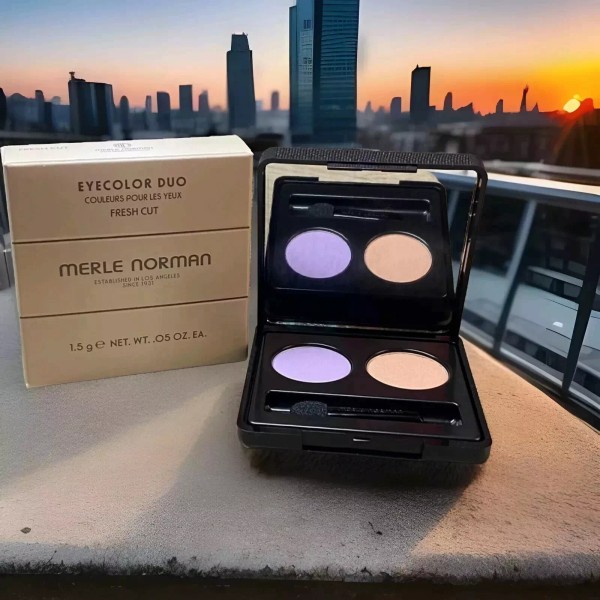 Merle Norman Eyecolor Eyeshadow Duo Matte Fresh Cut Pretty Lily