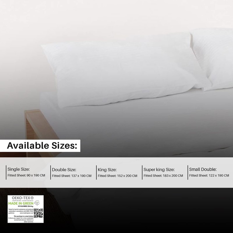 Extra Deep Fitted Sheet 40cm 16 Inch - Non Iron