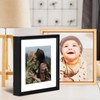 BKABOT 3x3 Picture Frame Set of 3, Black Metal Square