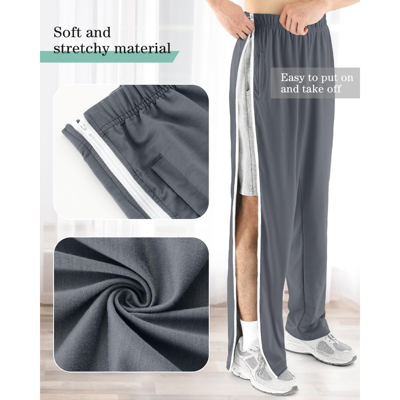 Wovnet 2 Pack Tear Away Pants for Men Sweat Basketball