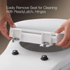 KOHLER 4636-RL-0 Cachet ReadyLatch Elongated Toilet Seat Slow Close, Soft