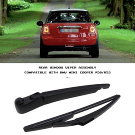 Rear Window Wiper Arm & Blade Assy Compatible with R50 R53 2001-2006