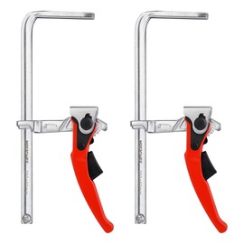 MAXPOWER Ratcheting Table Clamp, Quick Release Clamp For MFT and Guide Rail System, Bar Clamp with 7 7/8" Capacity x 2 3/8" Throat Depth, 530 lbs Clamping Force - 2 Pack
