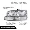 G-PLUS Headlights Assembly,Compatible with Chevy S10 Blazer 1998 1999 2000