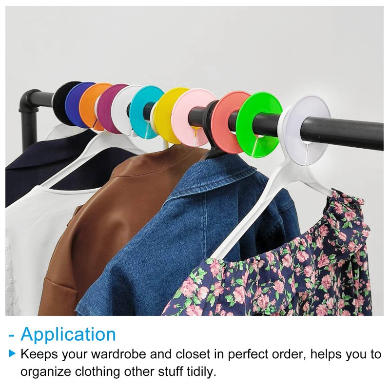 PATIKIL Clothes Dividers, 12 Pack Closet Clothing Rack Size Dividers