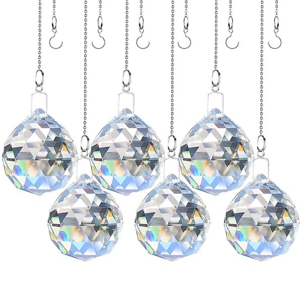 Transparent K9 Material Crystal Prismatic Sphere, Rainbow Manufacturer, Sun Catcher