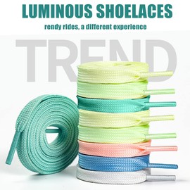 ZEVONDA 3 Pairs of Flat Shoelaces - Coloured Fluorescent Shoelaces Sporty Shoelaces for Trainers Boots, Pink (3 Pairs)
