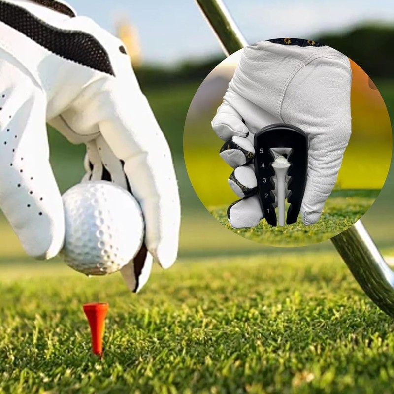 Adjustable Golf Tee Height Tool Accessory Portable Exercise Practical Precision