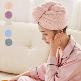 Lightweight & Soft Quick-Dry Hair Towel for Men & Women - Highly Absorbent for Hair & Face Wash Cap Blue 2ea