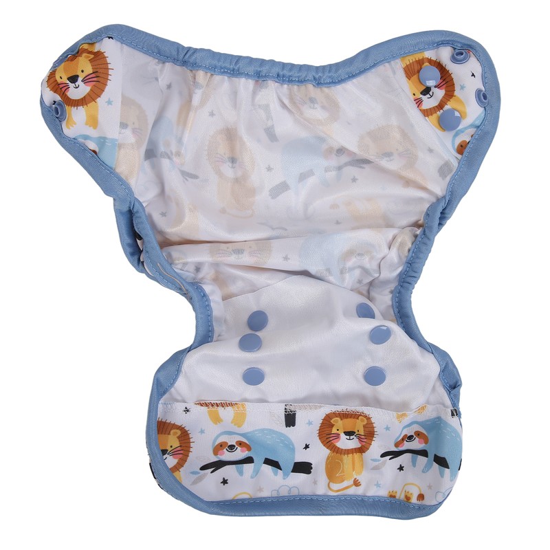 6pcs Baby Cloth Diaper Newborn Cute Pattern Waterproof Adjustable Breathable