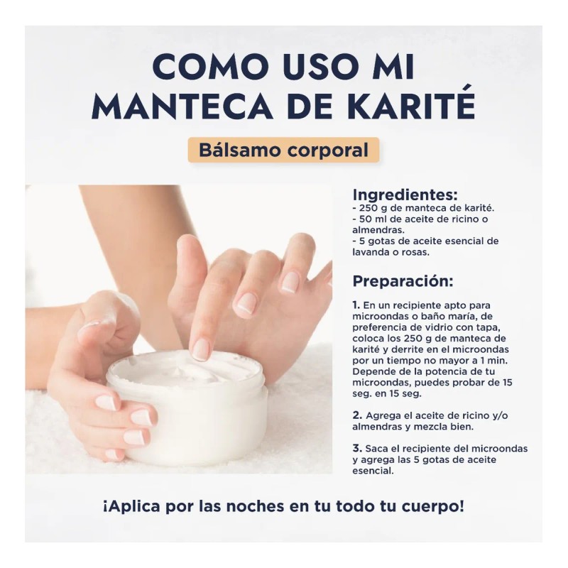 Manteca Karite Organica Natural