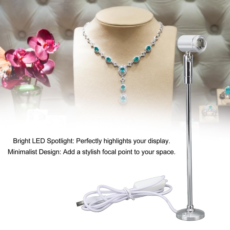 Atyhao Stand Cabinet Spotlight LED Jewelry Display Stand Light Mini