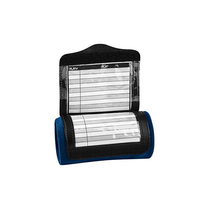 CHAMPRO Triple Wristband Playbook, Pee Wee, Navy