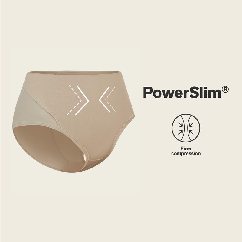 Leonisa Postpartum Tummy Control Belly Band Underwear Postpartum Panties Beige