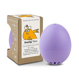 Brainstream BeepEgg Egg Timer, Basic, Cook Perfect Soft, Medium or Hard Boiled Eggs To Your Favorite Tunes Singing and Floating Egg Timer (Purple)