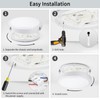 VIPMOON LED Ceiling Light, 12W Small Bathroom Ceiling Light, 6500K