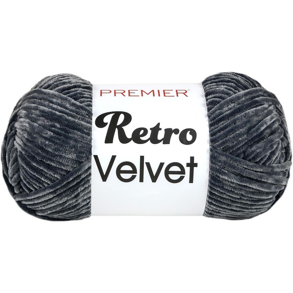 Premier Retro Velvet Yarn-Steel - 3 Pack