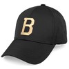 Daxton Performance Cool Tech Baseball Hat - Black Cap, Gold
