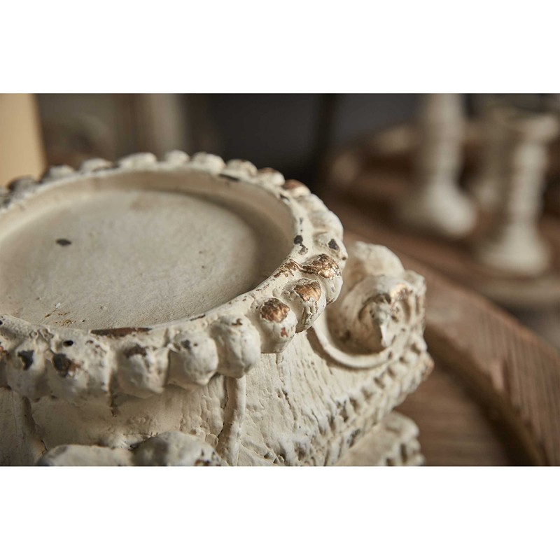 SOFE Column Pedestal Stand for Decoration Display, Distressed White Small