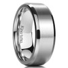 King Will Sliver Titanium Wedding Ring for Men Women-8mm Width