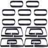 GORGECRAFT 8Pcs 4 Sizes Sectional Couch Straps Connectors Black Nylon