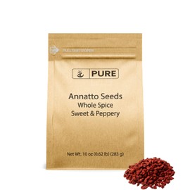 Pure Original Ingredients Annatto Seeds (10 oz) Whole Seeds, Sweet & Peppery, Cooking & Baking .