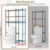 LimeHill Over The Toilet Storage Rack, 4-Tier Bathroom Over Toilet