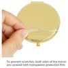 mpowtech Gold Magnifying Compact Mirror for Purse - 1x/2x Magnification