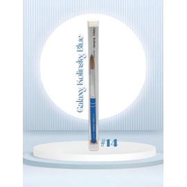 Galaxy kolinsky Acrylic Nail Brush Pure Kolinsky Hair Round Shape Blue Metal handle (Size 14)