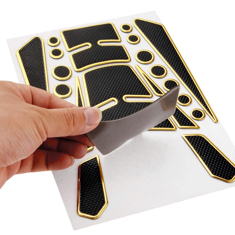 Mtsooning 3D Gas Tank Pad Sticker Replacement for Honda Yamaha