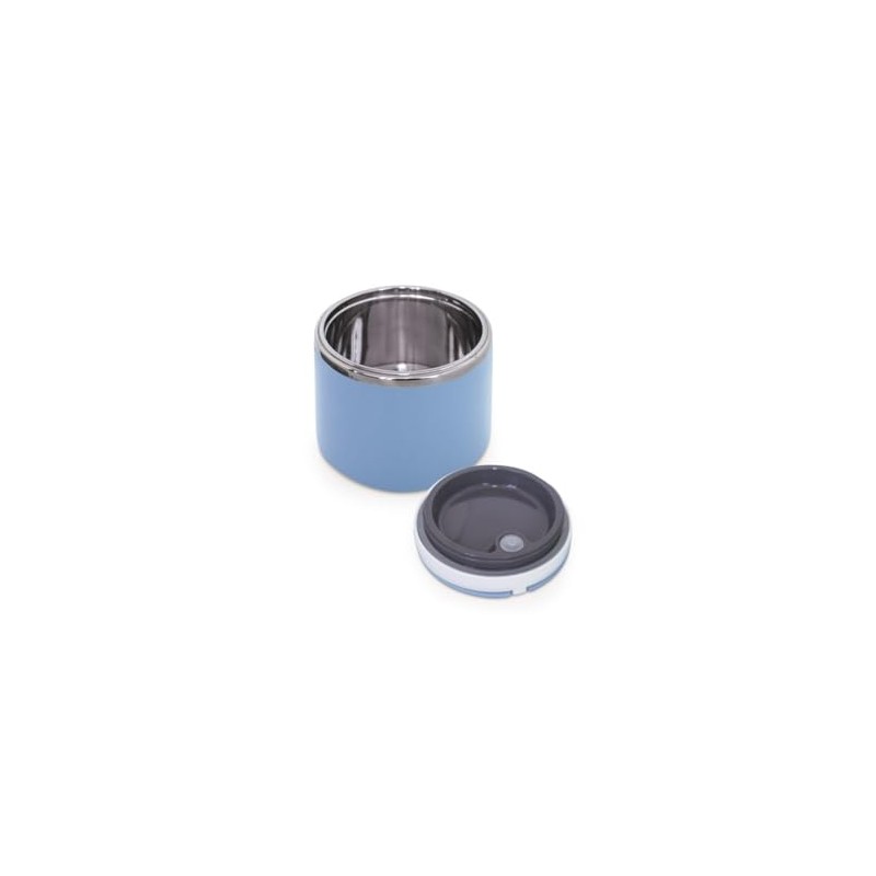 Lunch Box Stainless Steel Thermal Container 0.6 L Blue