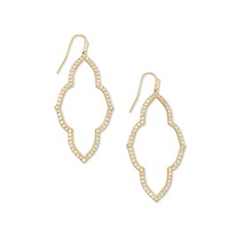 Kendra Scott Abbie Open Frame Earring in 14k Gold-Plated Brass, Fashion Jewelry for Women, Gold