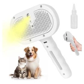 Cepillo Para Perros 3 En 1 , Gatos Vapor Peine Para Mascota