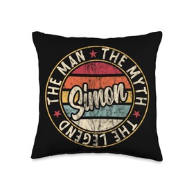 Simon The Man The Myth The Legend First Name Simon Throw Pillow