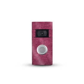 MightySkins Glossy Glitter Skin Compatible with Ring Video Doorbell (2nd Generation) - Pink Gravel | Protective, Durable High-Gloss Glitter Finish | Easy to Apply