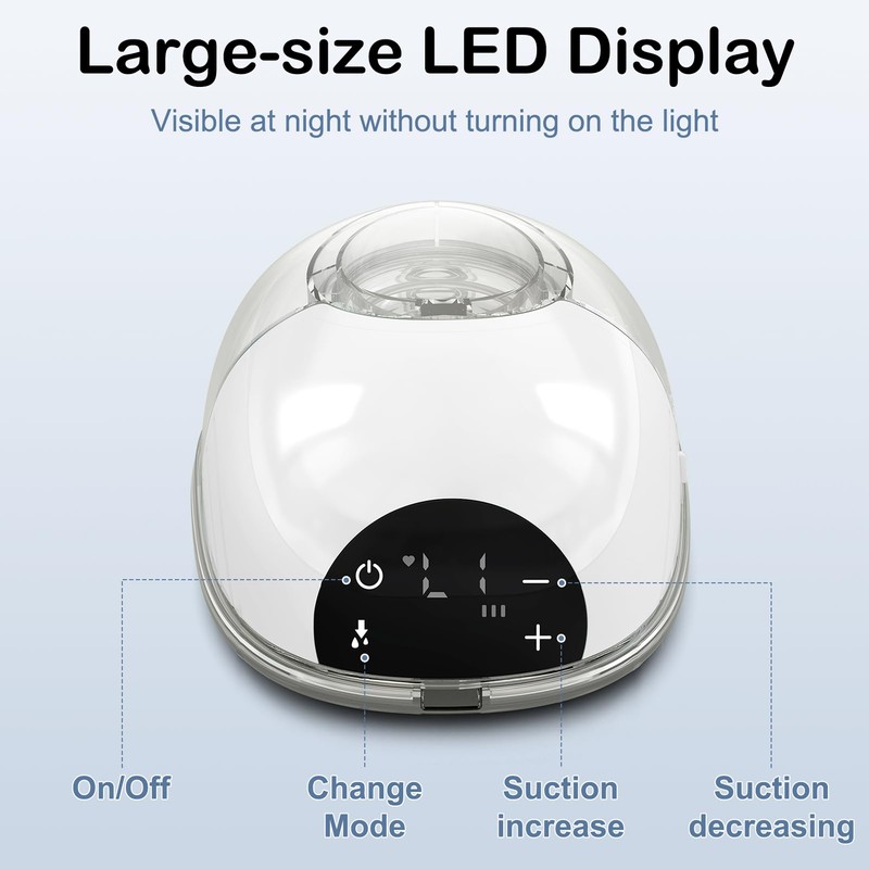 Electric Breast Pump, 4 Modes and 12 Levels, Handsfree Breast