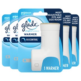 Glade PlugIns Air Freshener Warmer, Scented and Essential Oils for Home and Bathroom, Up to 50 Days on Low Setting, 5 Count