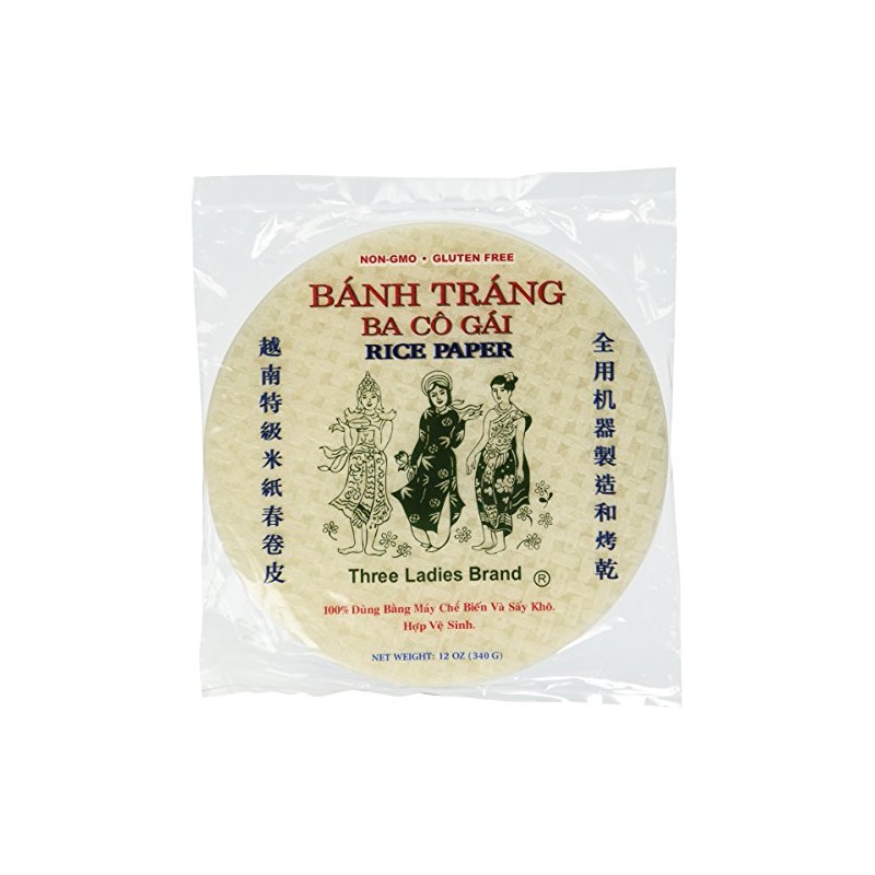 Three Ladies Brand Spring Roll Rice Paper Wrapper (2 Packs)