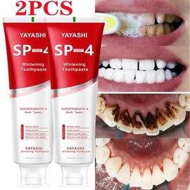 YAYASHI SP-4 probiotic toothpaste SP4 toothpaste fresh breath deep cleaning care toothpaste more effective than SP6/SP8/SP10 and SP-6/SP-8/SP-10 - Specification: 2 Pcs