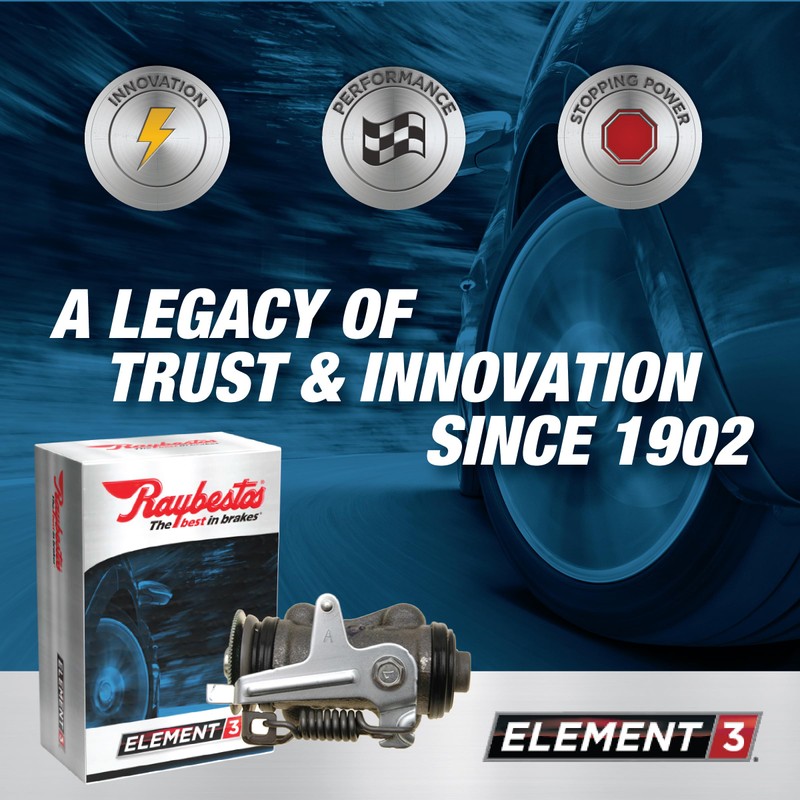 Raybestos Element3 Automotive Replacement Rear Drum Brake Wheel Cylinder for