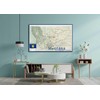 Montana Physical Map - 16.5 x 26.5 Inches - Paper