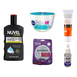 Nivea-Nuvel-Eternal Kit For Men; Crema, Protector, Gel, Suero Y Masc Piel Mixta
