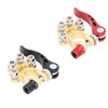 2Pcs Battery Terminal Connectors Car Disconnect 4 Way Positive Negative