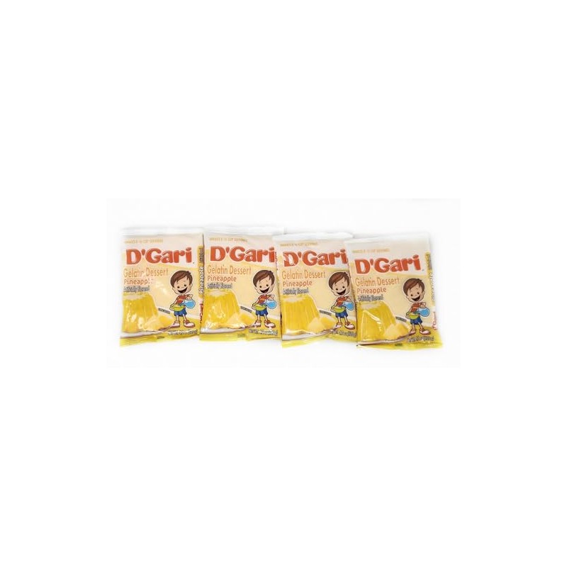 4 Pack of Gelatin Dessert D'Gari 4.2oz Packages Gelatina Sabor