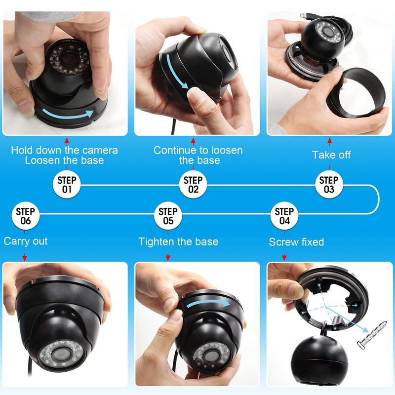 ELP 2 Megapixel USB Dome Camera with CMOS IMX323 Sensor,