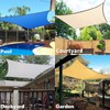KANAGAWA Sun Shade Sail 12'x12' Dark Gray Square UV Block