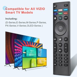 Universal Remote Control XRT140 for VIZIO Smart TV Remote Replacement XRT136 XRT260 XRT270 Smartcast D, E, M, P, V, PX Series Smart TVs