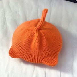 JK Home Cute Cat Ear Wool Beret Hat for Girls, Soft Lined Knitted Hat Double Layer Warm Crochet Beanie Hat French Artist Painter Knit Cap for 2-5 Years Kids