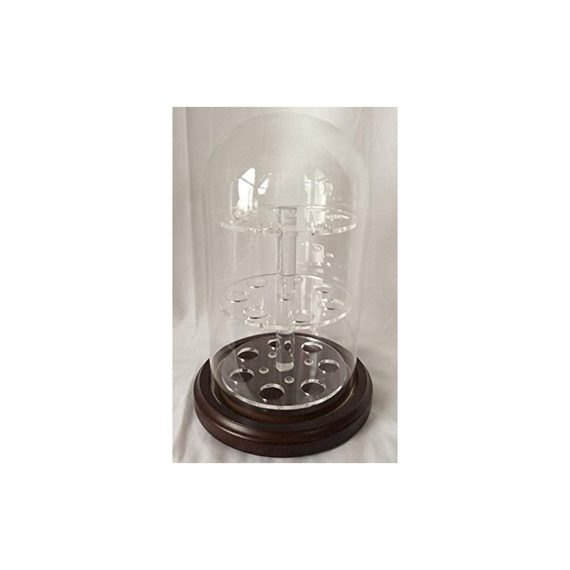 anbcollectibles 4 x 7 Glass Dome with 3 Tier Acrylic