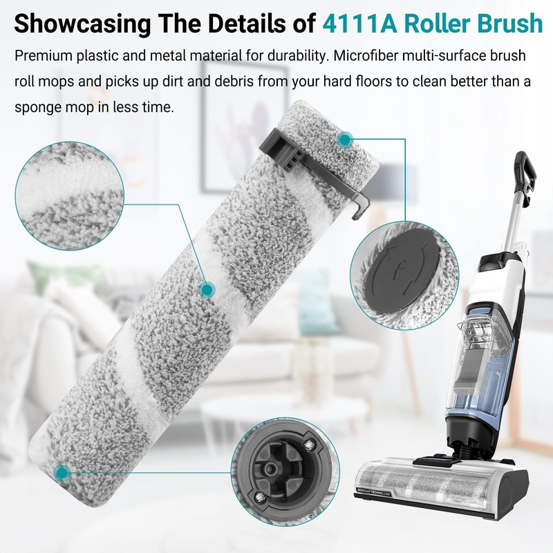 RONGJU 4111A Replacement Brushes and Filters for Bissell CrossWave Edge,